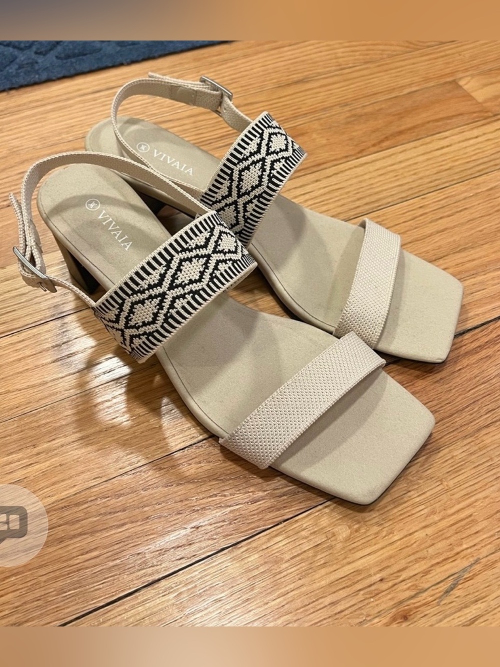 NWT Vivaia Square Toe Block Heel Sandals (Luna) Size EU 41 - Picture 8 of 9